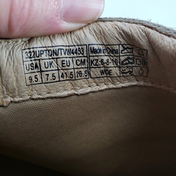 Vionic Upton Suede Ankle Boot Women 9.5 Wide Beige Side Zip Block Heeled Strappy - Picture 10 of 10